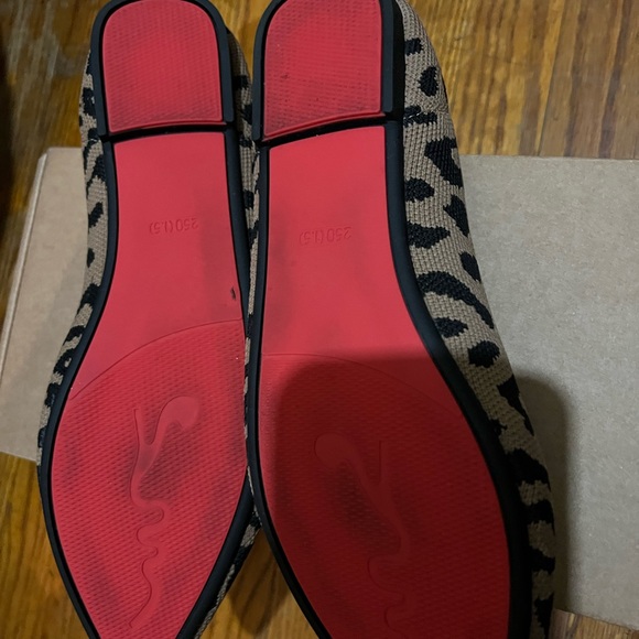 Woven Ballerina flat shoes..leopard.. Sz. 10.. runs small - Picture 5 of 7